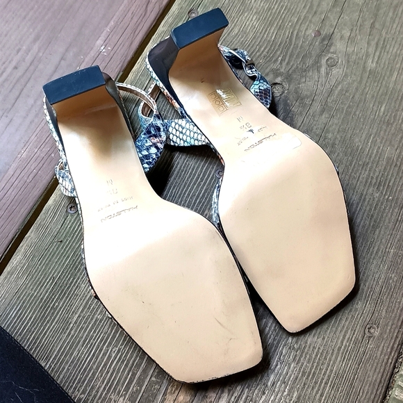 Halston Snakeskin Sandals - Picture 6 of 8